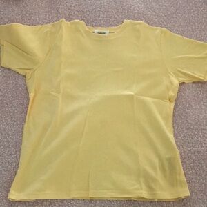 Talbots tee medium color is pale yellow